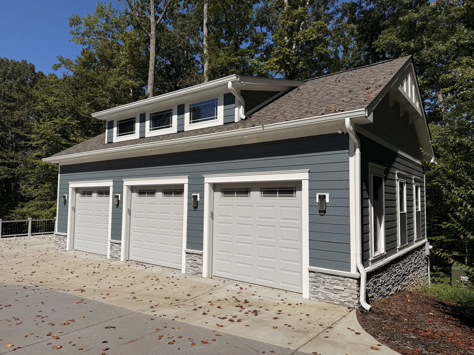 The Collector's Garage garage and raised parking area