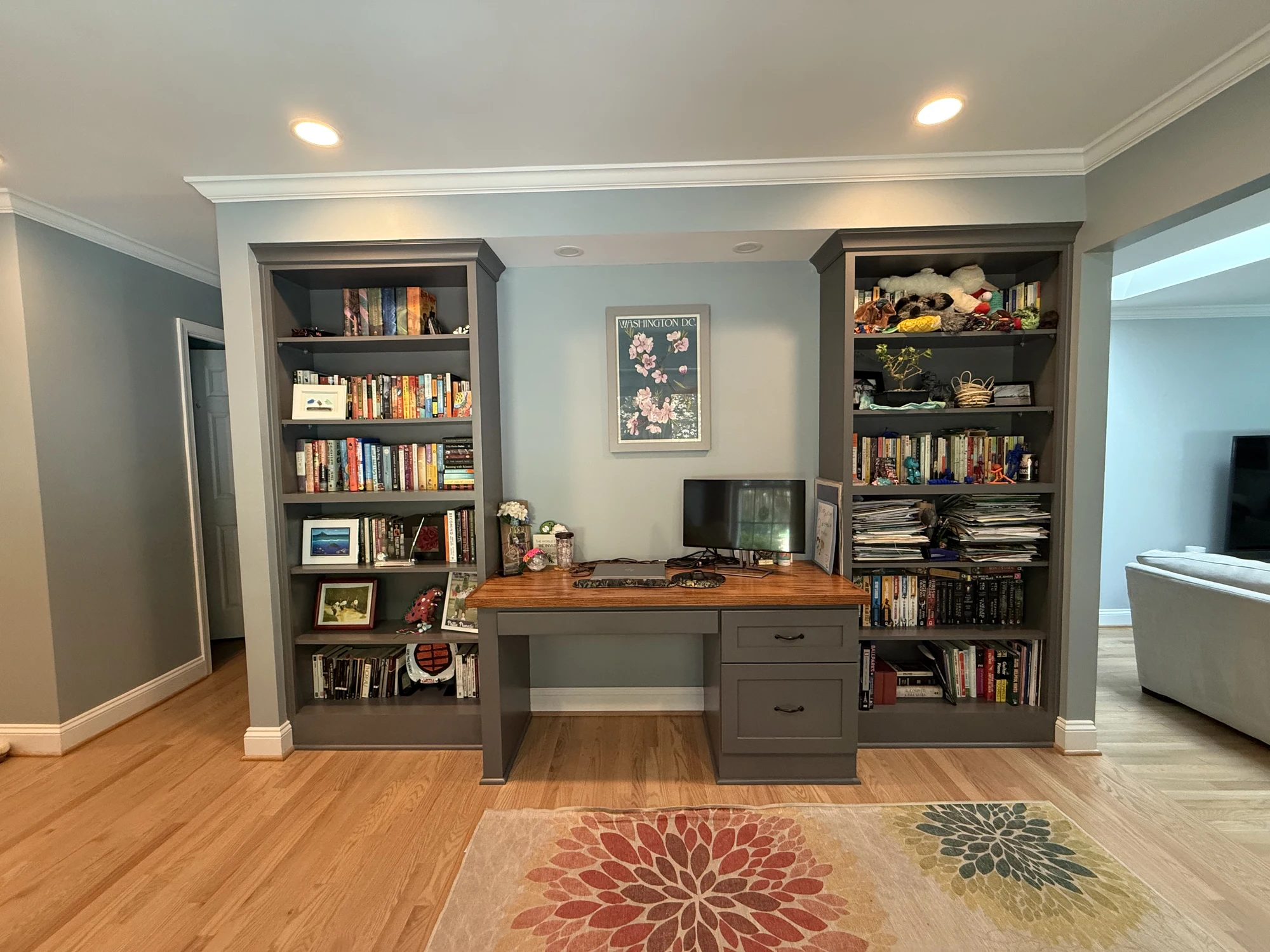 The Connected Kitchen built-in desk