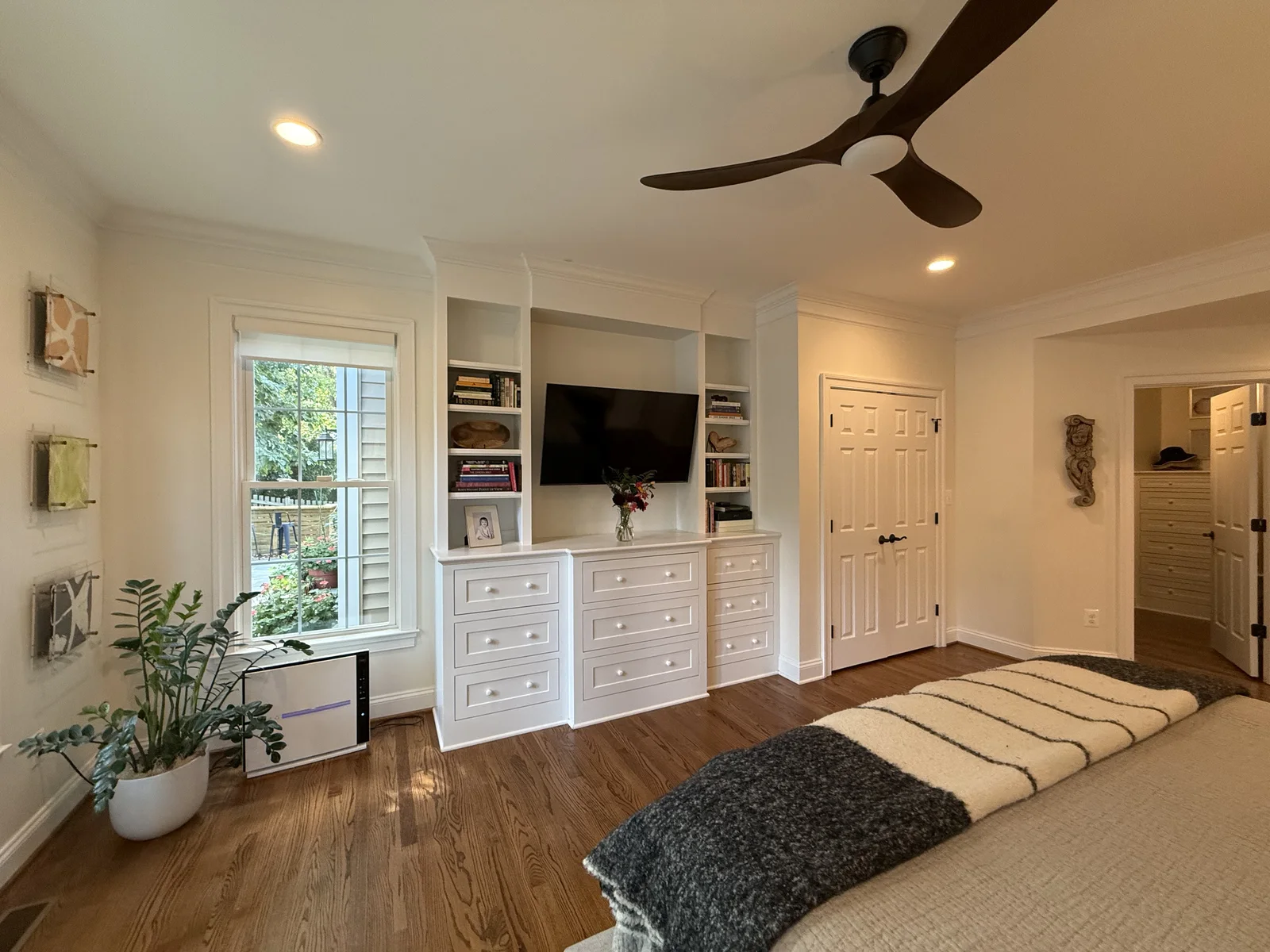 The French Fireback Kitchen primary suite built-ins