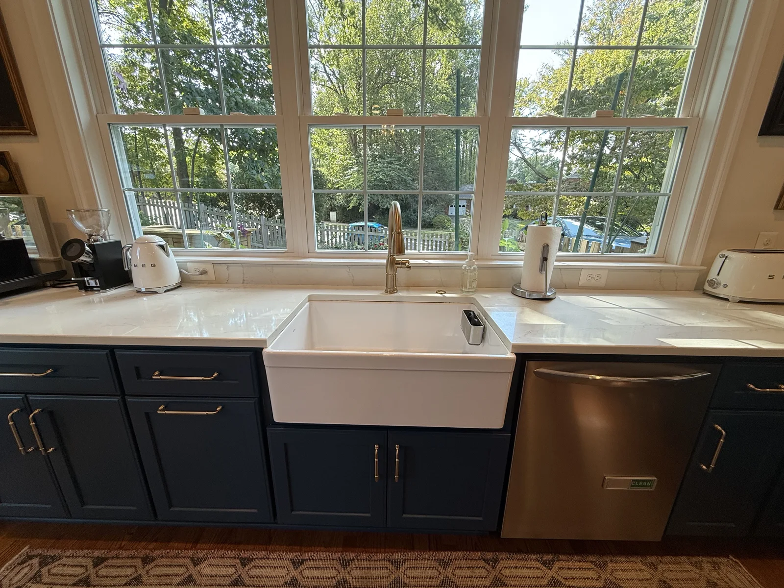 The French Fireback Kitchen sink and windows