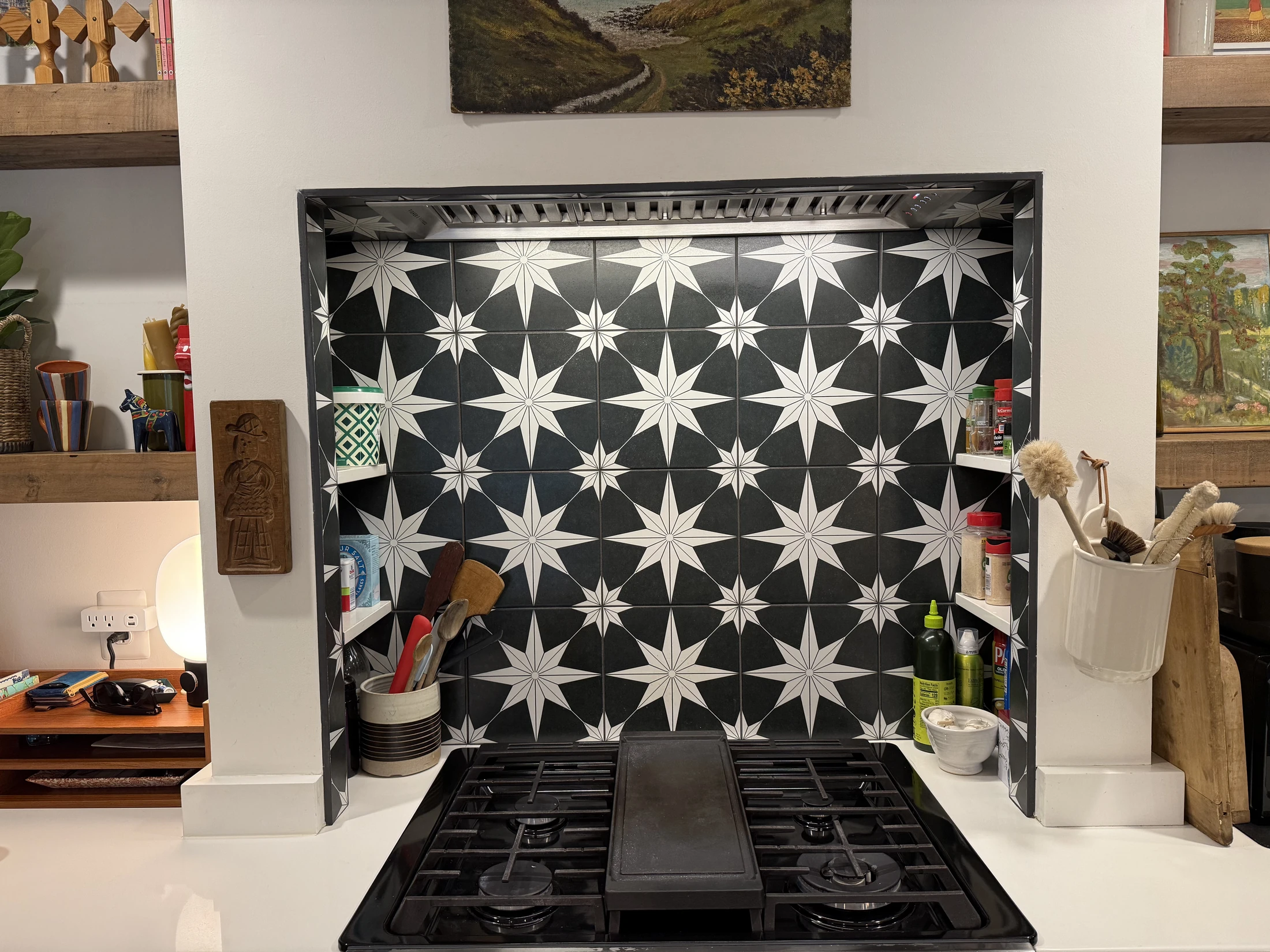 The Gathered Home kitchen range wall