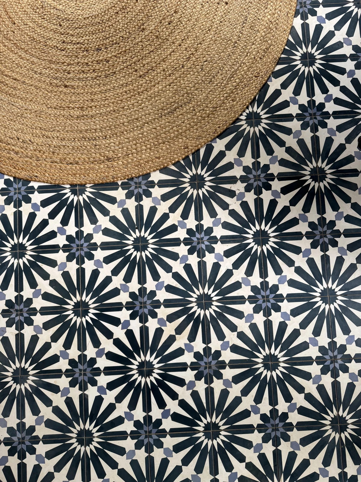 The Gathered Home screened porch tile detail