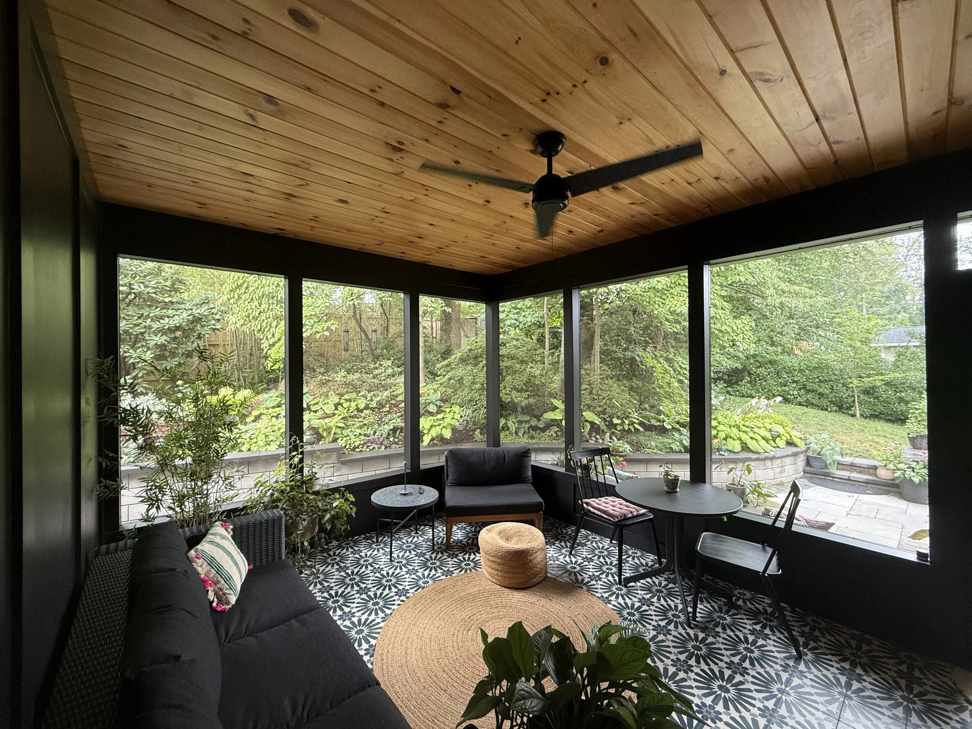 The Gathered Home screened porch