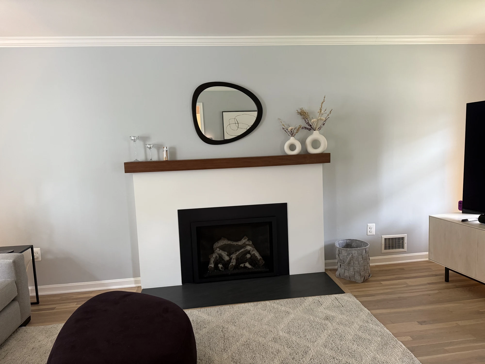 The Kitchen Addition remodeled fireplace