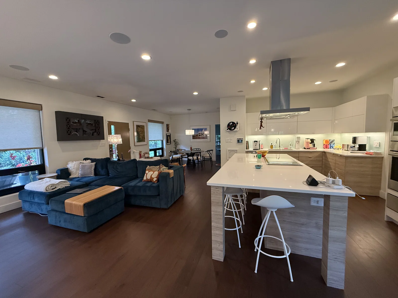 The Modern Transformation kitchen and living room