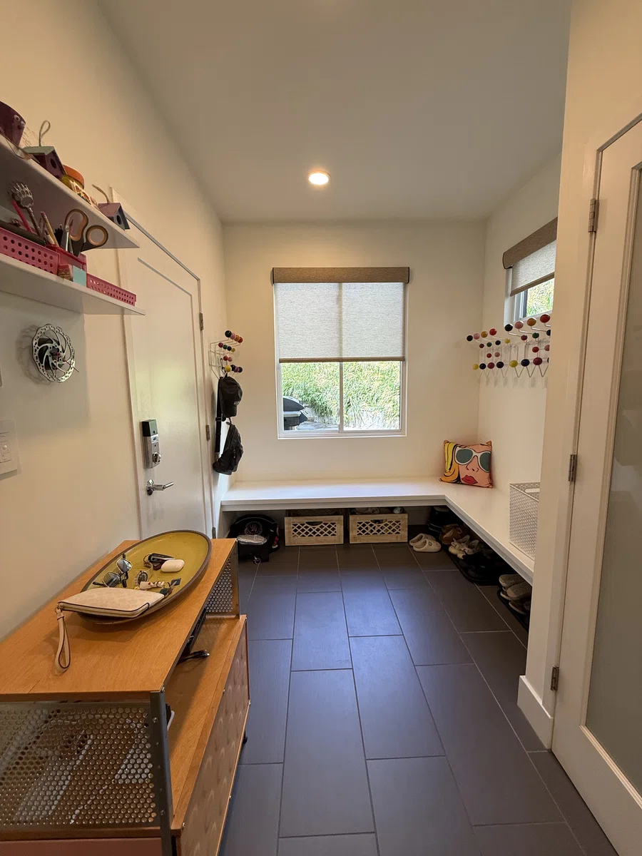 The Modern Transformation mudroom