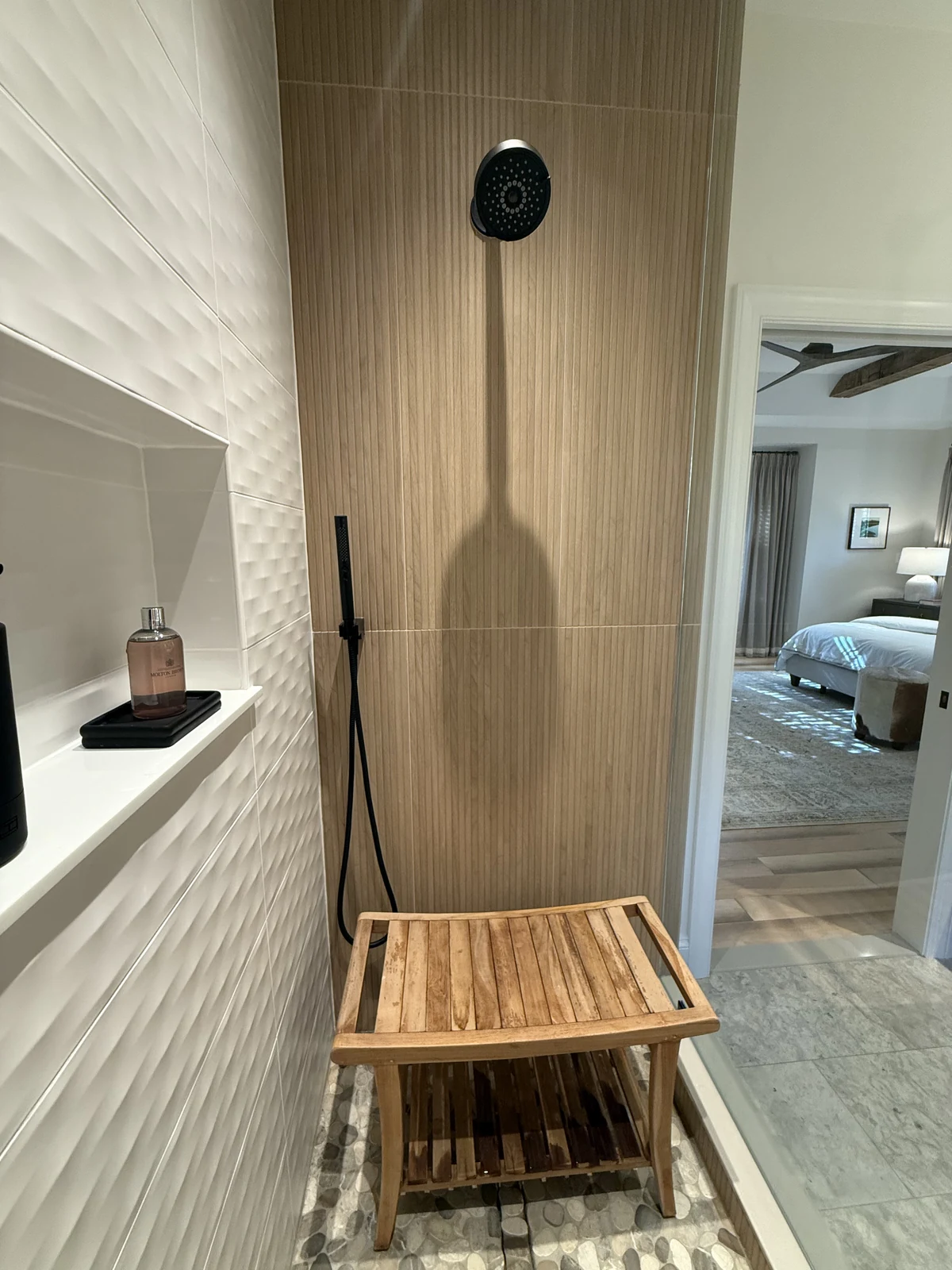 The Primary Suite Retreat shower detail