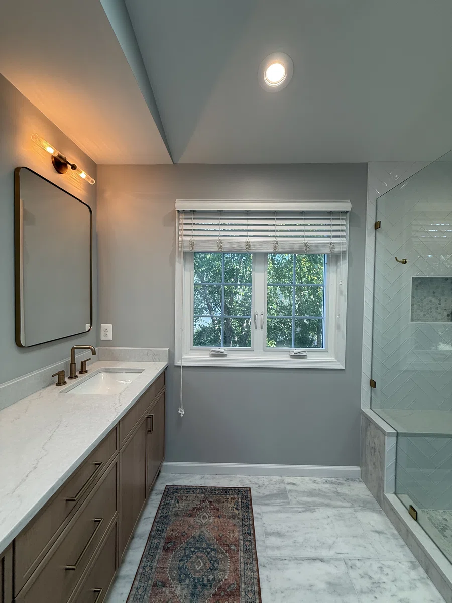 The Reimagined Home primary bath vanity