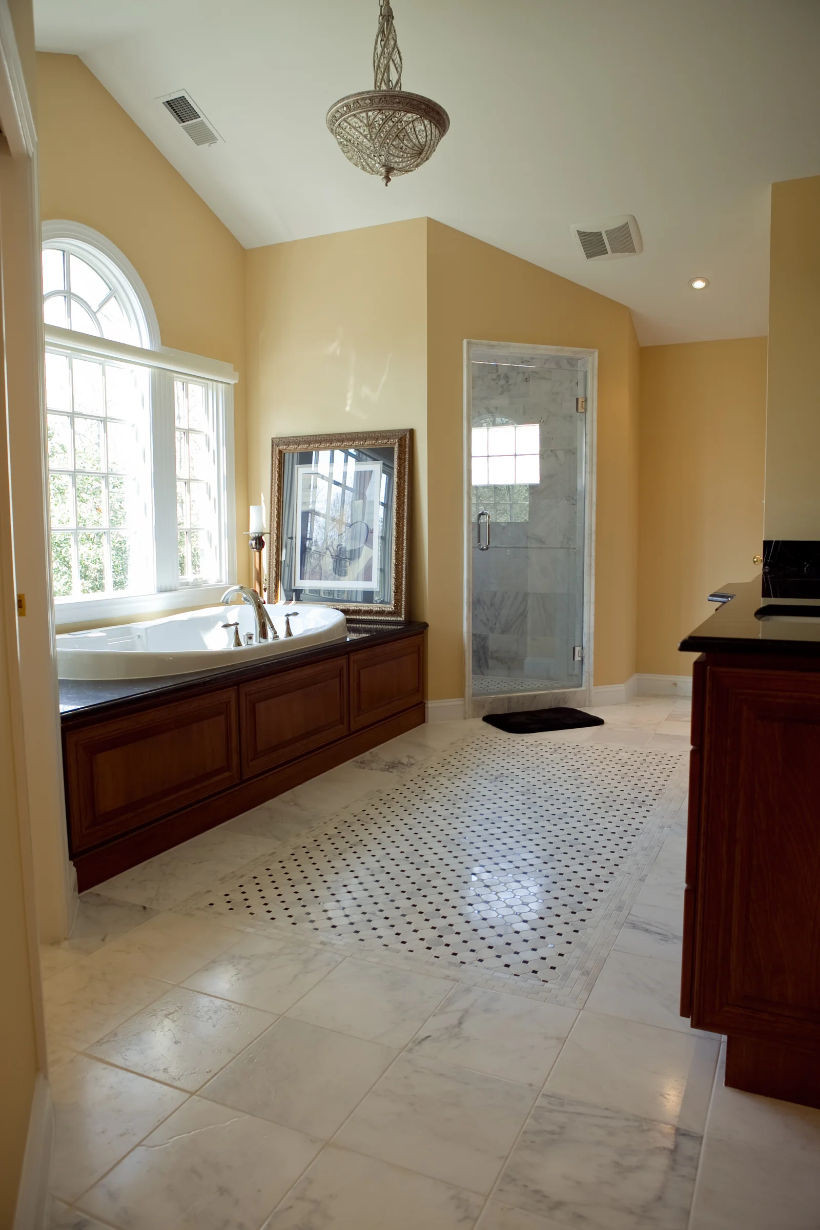 Seamless Two-Story Addition primary bathroom