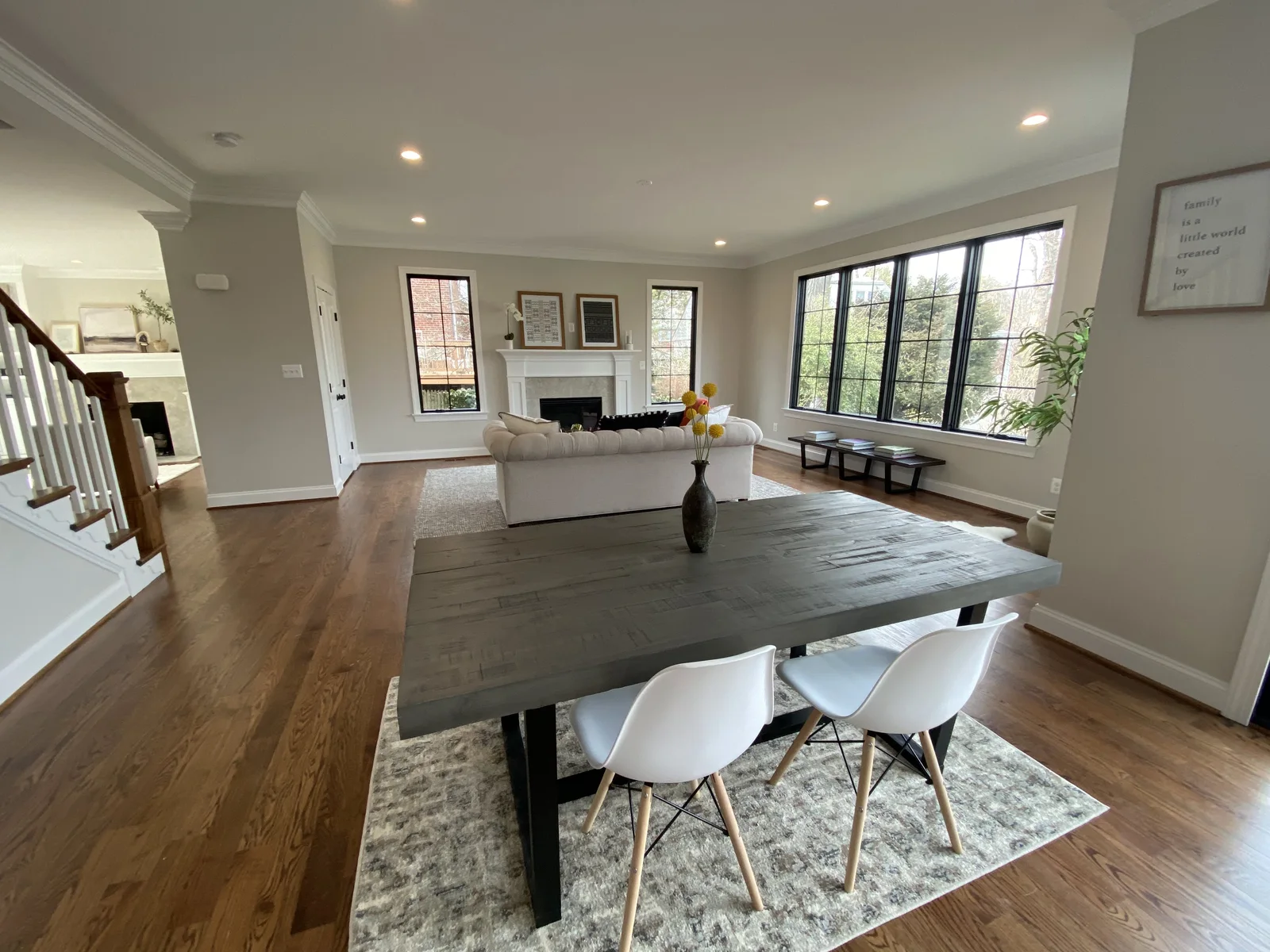 Three-Story Transformation open living area
